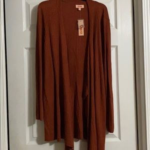 Open front lightweight cardigan sweater